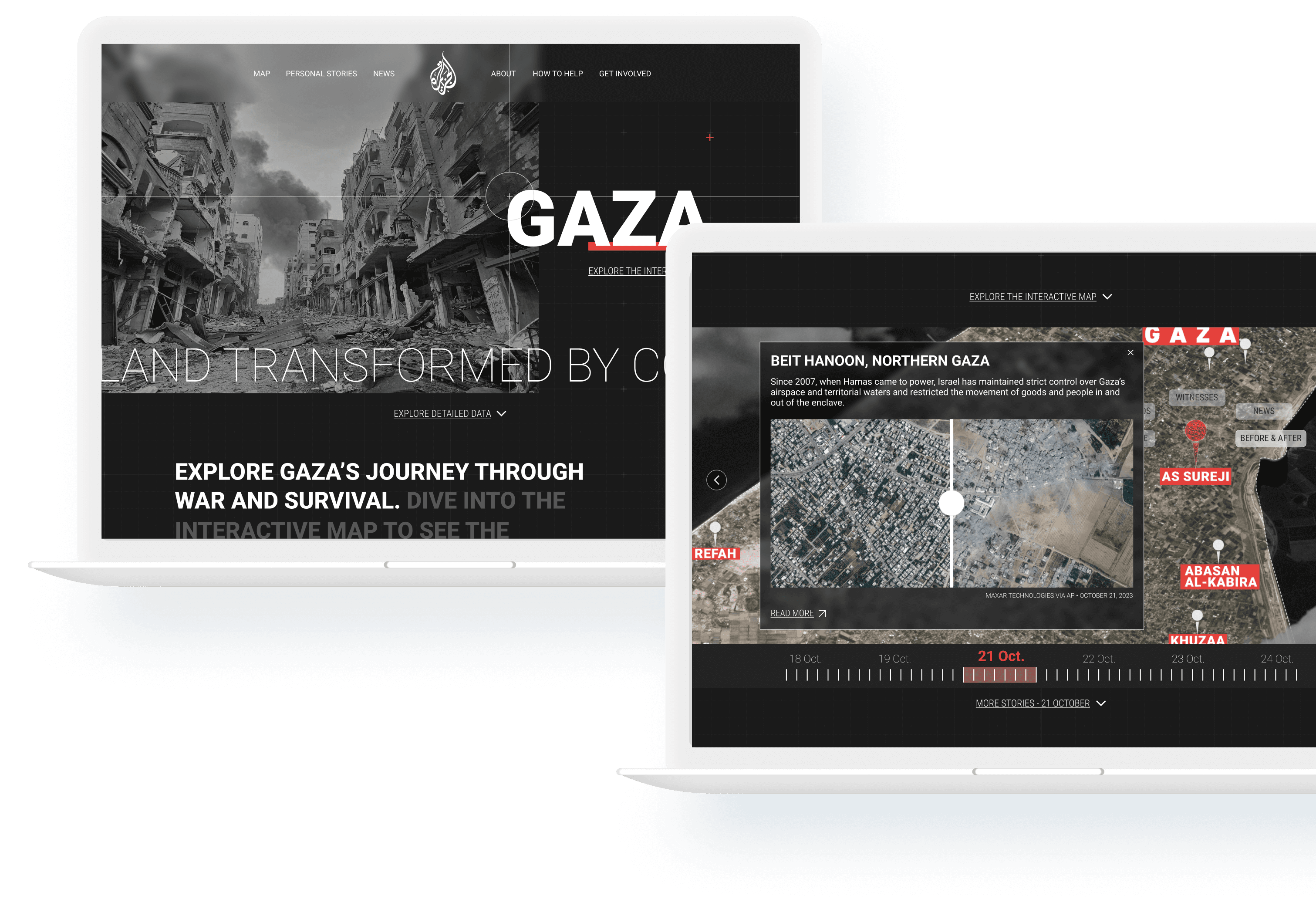 Gaza Interactive Platform laptops