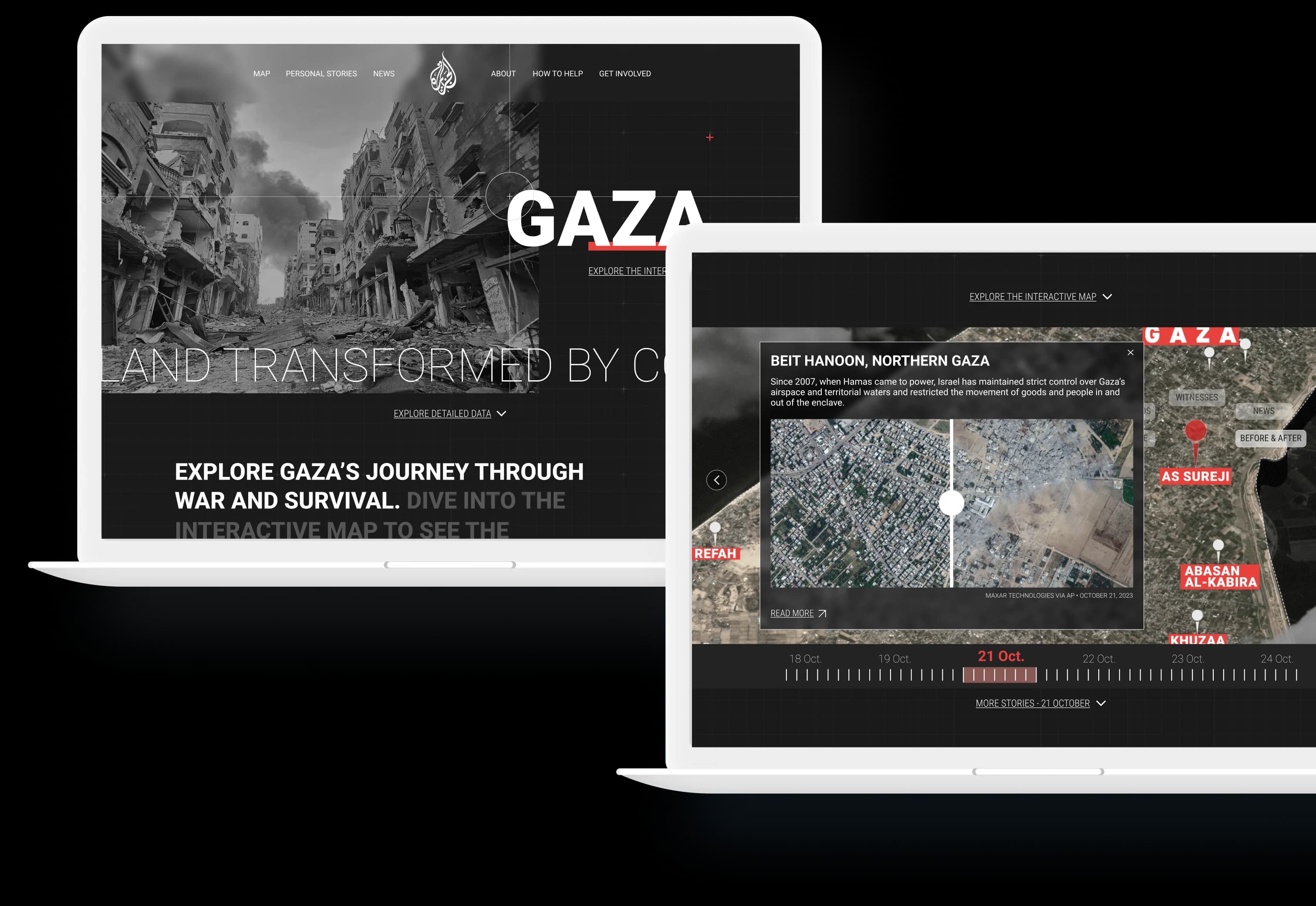 Gaza Interactive Platform laptops